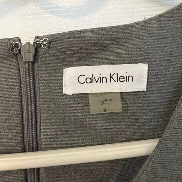 Calvin Klein Grey Pencil Dress - Picture 3 of 3